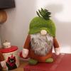 Green Faceless Dolls with Big Bearded Dwarf Doll Goblin Ornament Succulent Gnomes Doll Christmas