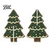 Easy Storage Seasonal Decorations Wooden Christmas Tree Tabletop Decoration, Rustic 3D Interlocking Ornaments, Vintage Reusable Eco Friendly