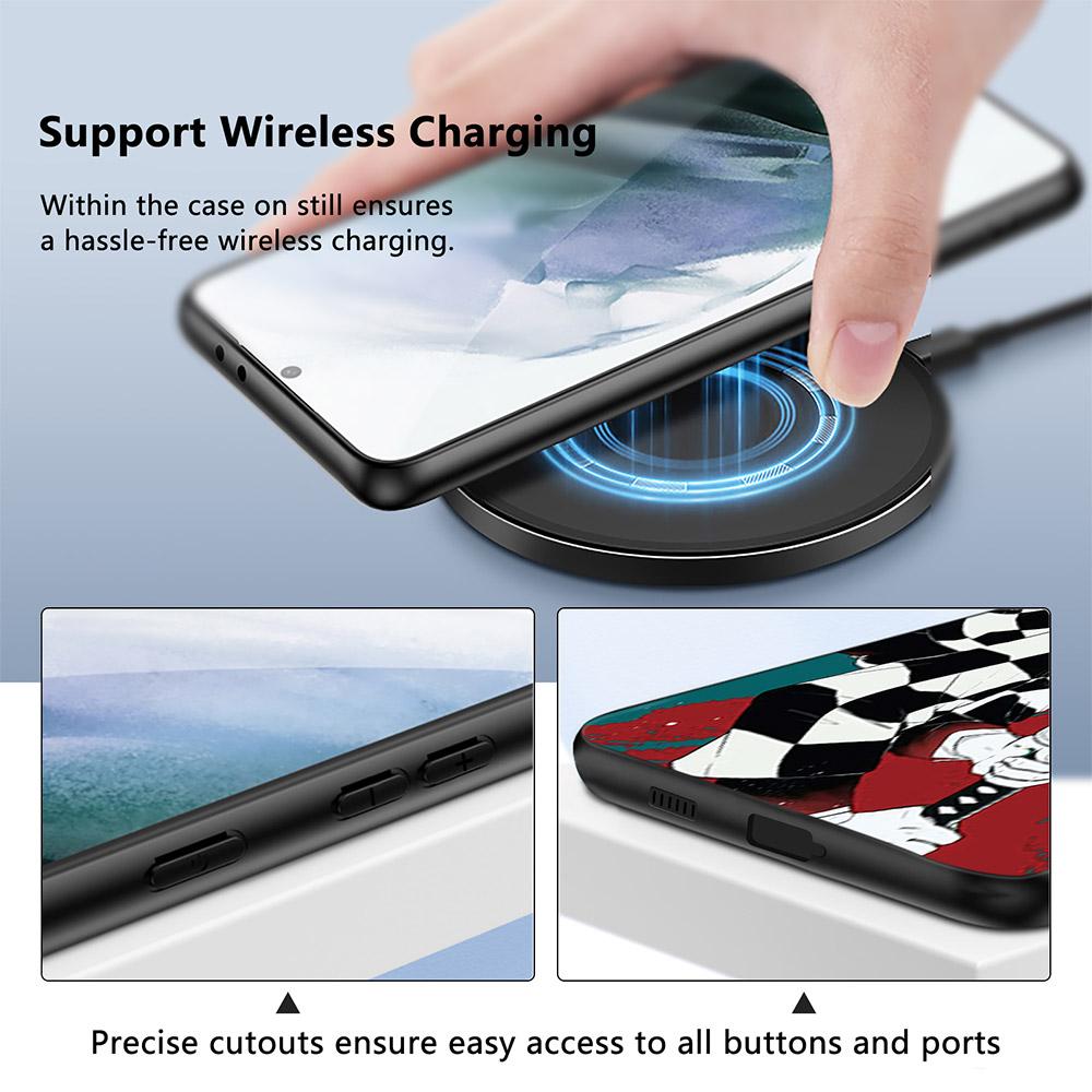 Чехол с рисунком аниме для Samsung Galaxy S9 S8 S10 S21 S22 S20 Plus S21fe S10e Note 20 10plus, мягкие задние чехлы из ТПУ для телефонов Demon Slayer