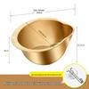 gold finish slanted draining basin, нержавеющая сталь 304