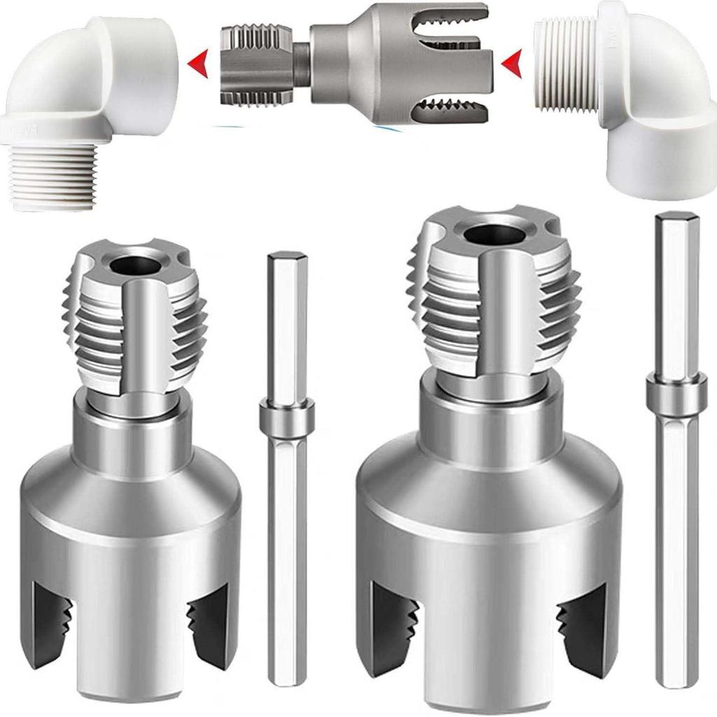 Электрический резьбонарезной станок для труб: Внутренняя и наружная резьба, 4/6 точек, совместимость с трубами ППР 1/2+3/4.