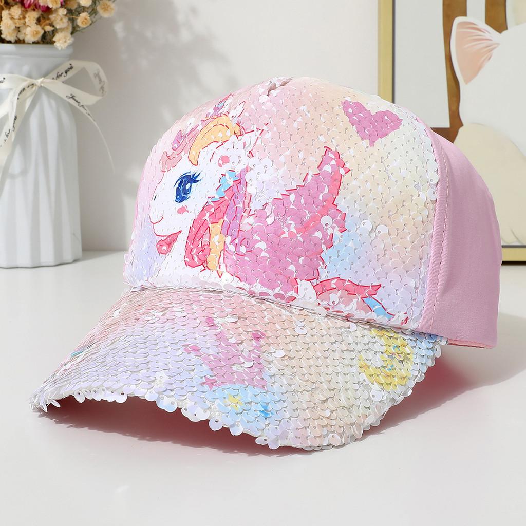 Mermaid Unicorn Pattern Kids Baseball Cap With Uv Protection And Breathable Fabric
