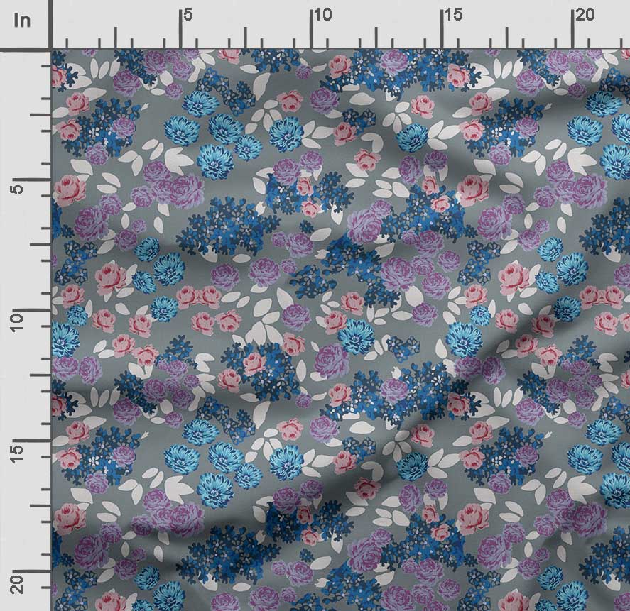 Soimoi Цветочный принт, хлопковый батист, ткань для квилтинга, продаваемая во дворе, хлопчатобумажная ткань средней плотности шириной 42 дюйма,