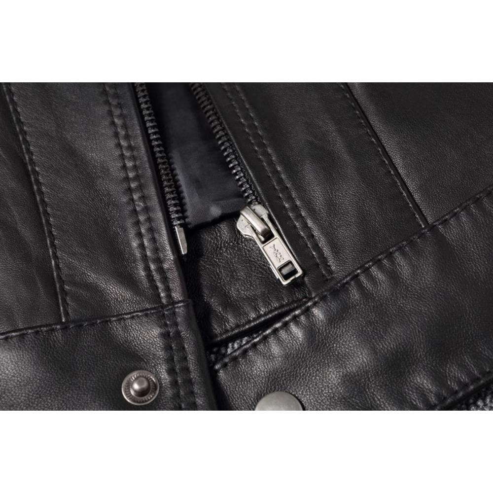 Одежда из натуральной кожи Мужская овчина Мотоциклетная куртка Тонкая сетчатая куртка весна-осень Чистая кожа Пальто с воротником-стойкой