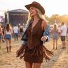 Sleeveless V Neck Zipper Dress for Women Western Style Look Mini Dress Summer Dresses for Women Uk Ladies Summer Dresses Uk