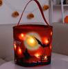 Halloween Candy Bucket Decoration With Lights Halloween Basket Lights Reusable Candy Basket Tote Bag For Party Favors