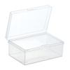 Пластиковая коробка Прямоугольная пластиковая прозрачная с коллекцией ящиков для хранения крышки