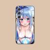 Konosuba Аква Матовый ТПУ Чехол для Мобильного Телефона для Samsung Galaxy S26 S25 S24 S23 S22 S21 S20 Note20 Plus FE Ultra Цветной Чехол