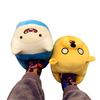 Милые Хлопковые Зимние Женские Домашние Тапочки Baogen Хлопок Моющие Домашние Нескользящие Тапочки Тихие и Теплые Парные Обувь