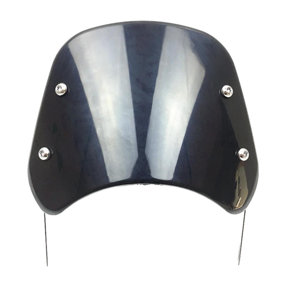 Картина из углеродного волокна для мотоцикла, маленькое лобовое стекло в стиле ретро, ​​маленькое лобовое стекло, переднее лобовое стекло, универсальное для большинства