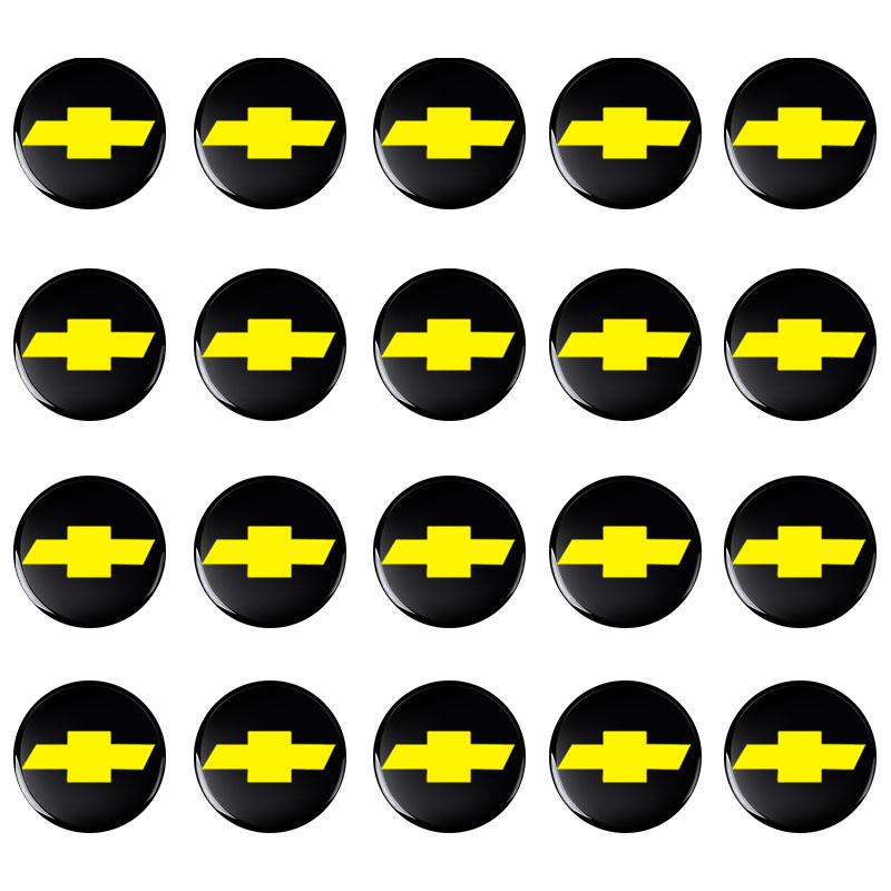 jnfb1 2/5/10/20Pc 14MM Remote Car Key Stickers Emblem Accessories for Chevrolet Cruze Captiva Lacetti Aveo Malibu Camaro Car Stickers