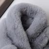 Faux Rabbit Fur Plush Cross Scarf Thicken Double-sided Neck Cover Shawl  Women Girls