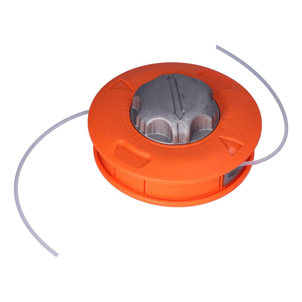 Orange Grass Trimmer Head with ABS Aluminum Alloy Internal Fixed Plate Spool for Brush Cutter Lawn Mower