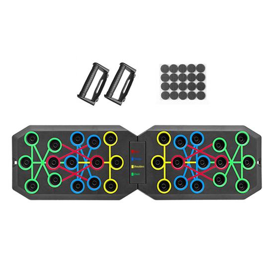 Складная доска для отжиманий с противоскользящими ручками, умный счетчик, прочная несущая штанга для отжиманий, оборудование для тренировки мышц живота