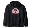 Cute Cherry Blossom Kokeshi I Kokeshi Zip Hoodie