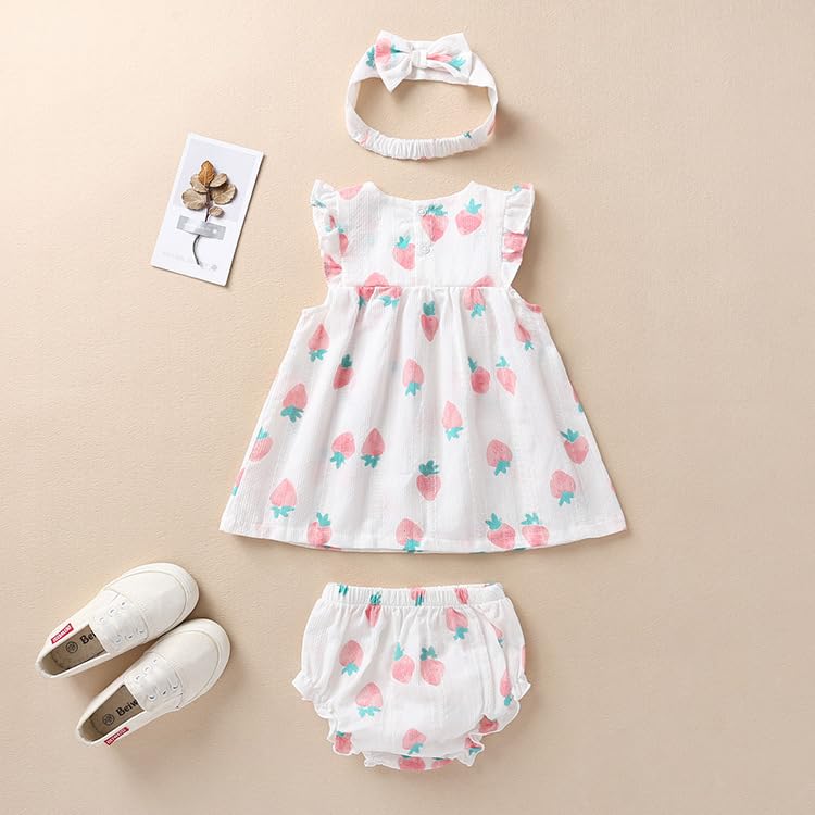 Baby koi Baby Summer Short Sleeve Hair Casual Perfect for Shrine and as a Cherry 90cm Clothes, Girls' Dress, Shorts, Pants, Accessory, Wear, Visits,