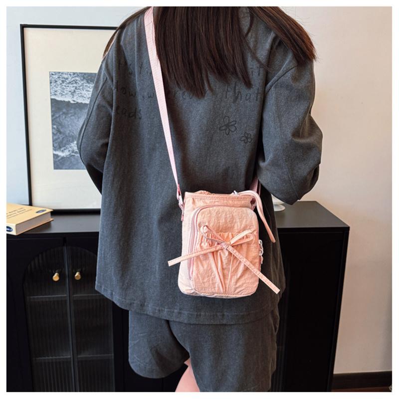 New Lightweight Crossbody Phone Bag Outdoor Sports Cycling Bag Water Bottle Holder Travel Bag Knot Design