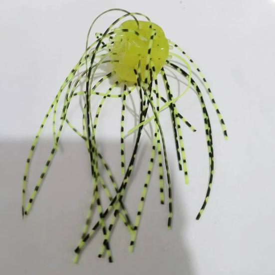 10 шт. 1,4 см/4 г мягкие приманки в форме кубиков с юбкой, медленно тонущие цветные искусственные приманки из ПВХ для ловли пресноводного соленого окуня, сома, рыболовные принадлежности