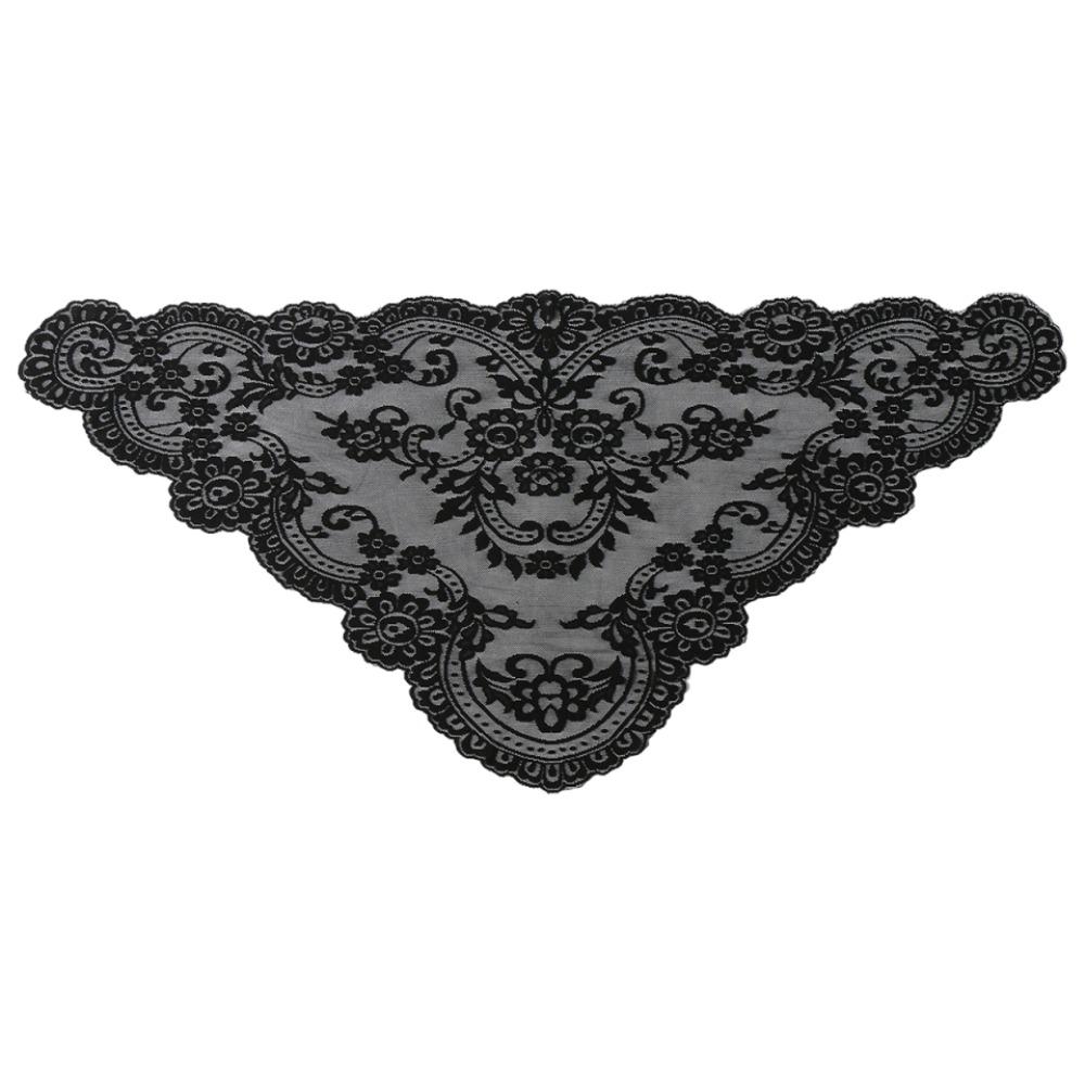 Vintage Head Covering Scarf Shawl Elegant Wedding Headscarf Embroidered Flower Scarf Party