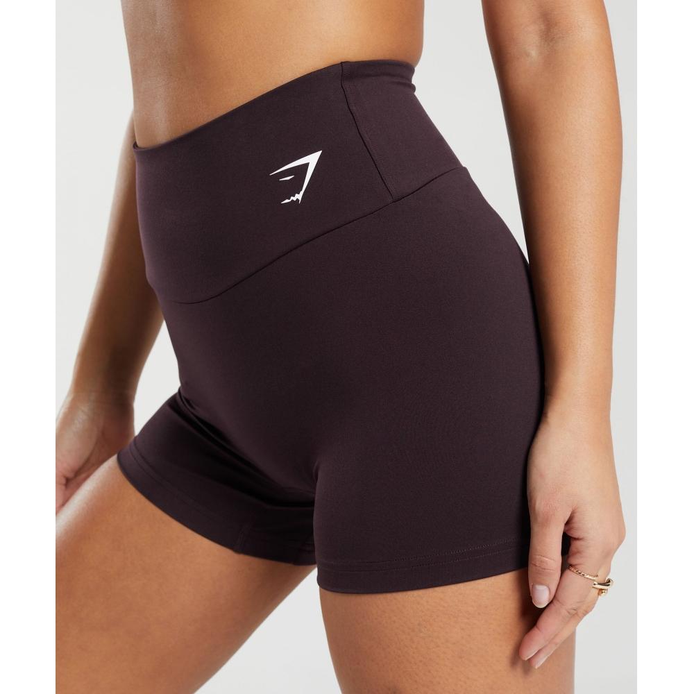 Gymshark Training Tight Shorts Plum Brown B2a8h Nbzn