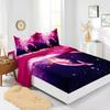 Four-Piece Mattress Set Ocean Dolphin Turtle 3D Digital Printing Kit Mattress Protective Cover