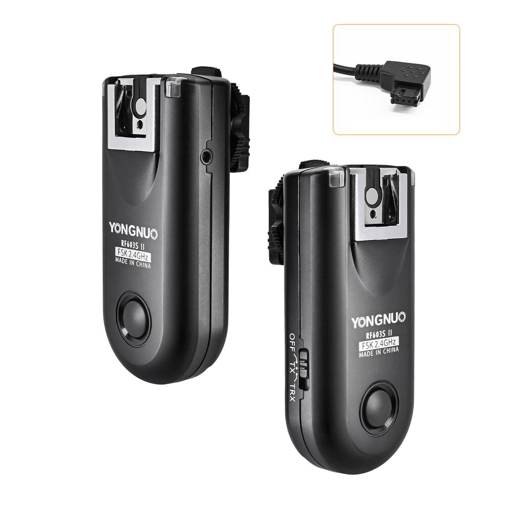 YONGNUO RF603II S1 2.4G Wireless Flash Trigger Transmitter 16 Channels 100M Transmission Range