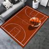 Basketball Court Carpet Basketball Area Rug for Bedroom Bedside Living Room Sofa Table Sport Theme Floor Mat Ball Games Doormat