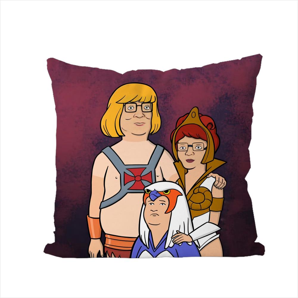 Наволочка KKing Of The Hill для Автомобиля Дивана Декоративная Домашняя Двусторонняя Печать Плюшевая Квадратная Подушка-Плед Чехол