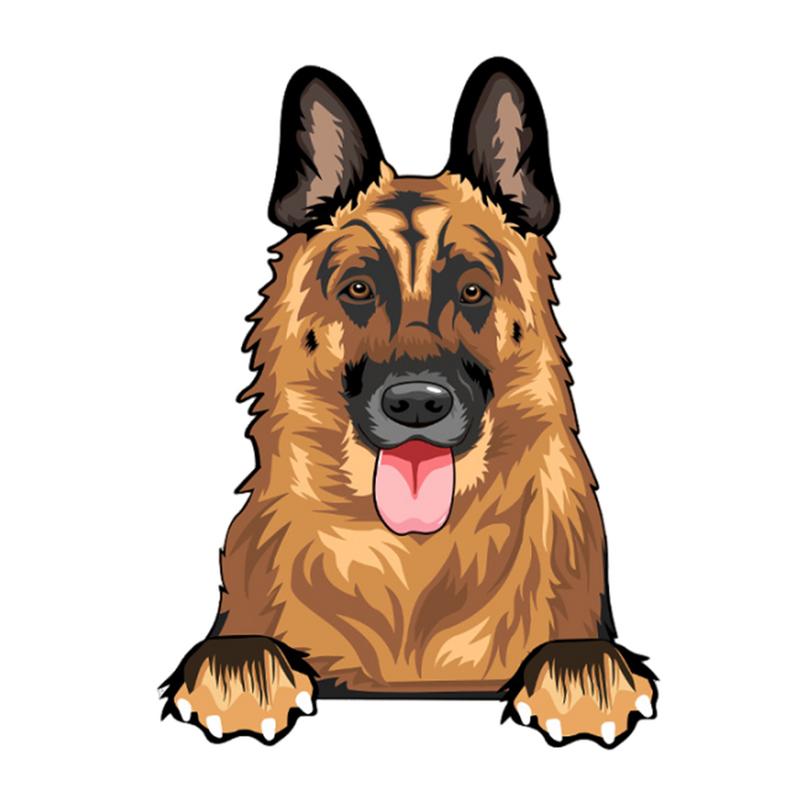 Dog Car Stickers Adhesive Dog Decal Water Resistant Funny Adorable Decals For Cars Wall Window Phone Motorcycle Decoration