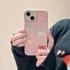 Cubic Colorful Bow Case for Girls Cute Phone Accessories for iPhone 11 12 13 14 15 16 Pro Max