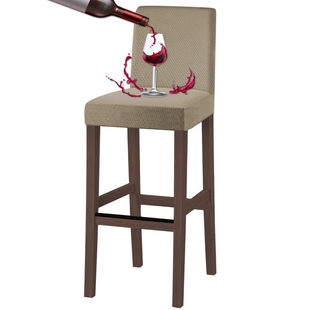 Elastic Stretch Bar Stool Seat Covers Short Back Chair Protectors Durable Slipcovers Household