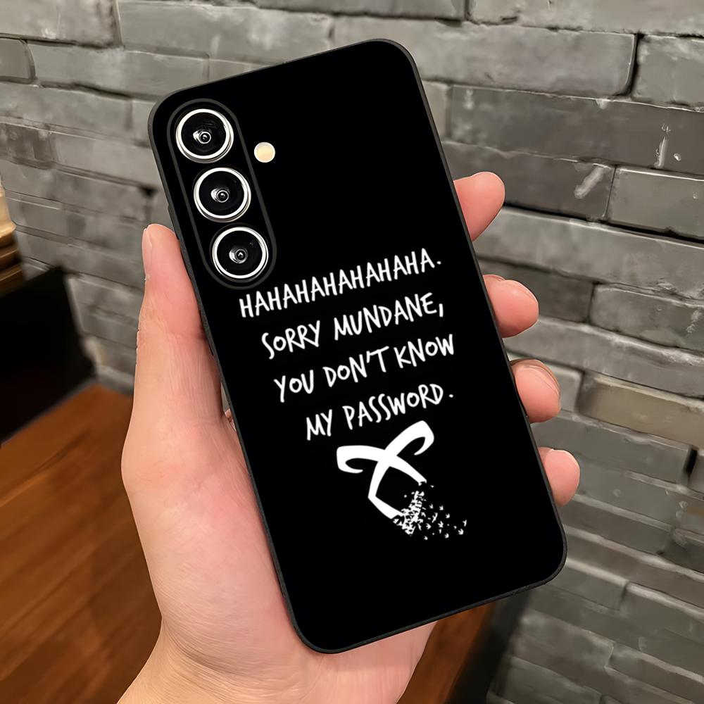 Чехол для телефона S-Shadowhunters Rune для Samsung A25 A13 A33 5G A54 A36 A35 A56 A52 A14 Ударопрочный Мягкий Чехол