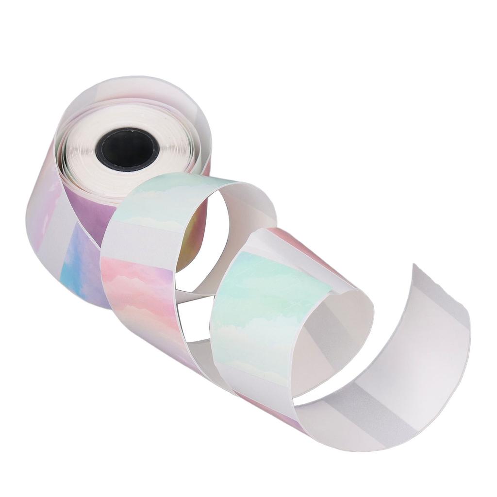 Круглая термонаклейка этикетка 30x30 мм портативная самоклеящаяся термонаклейка для малого бизнеса цветная