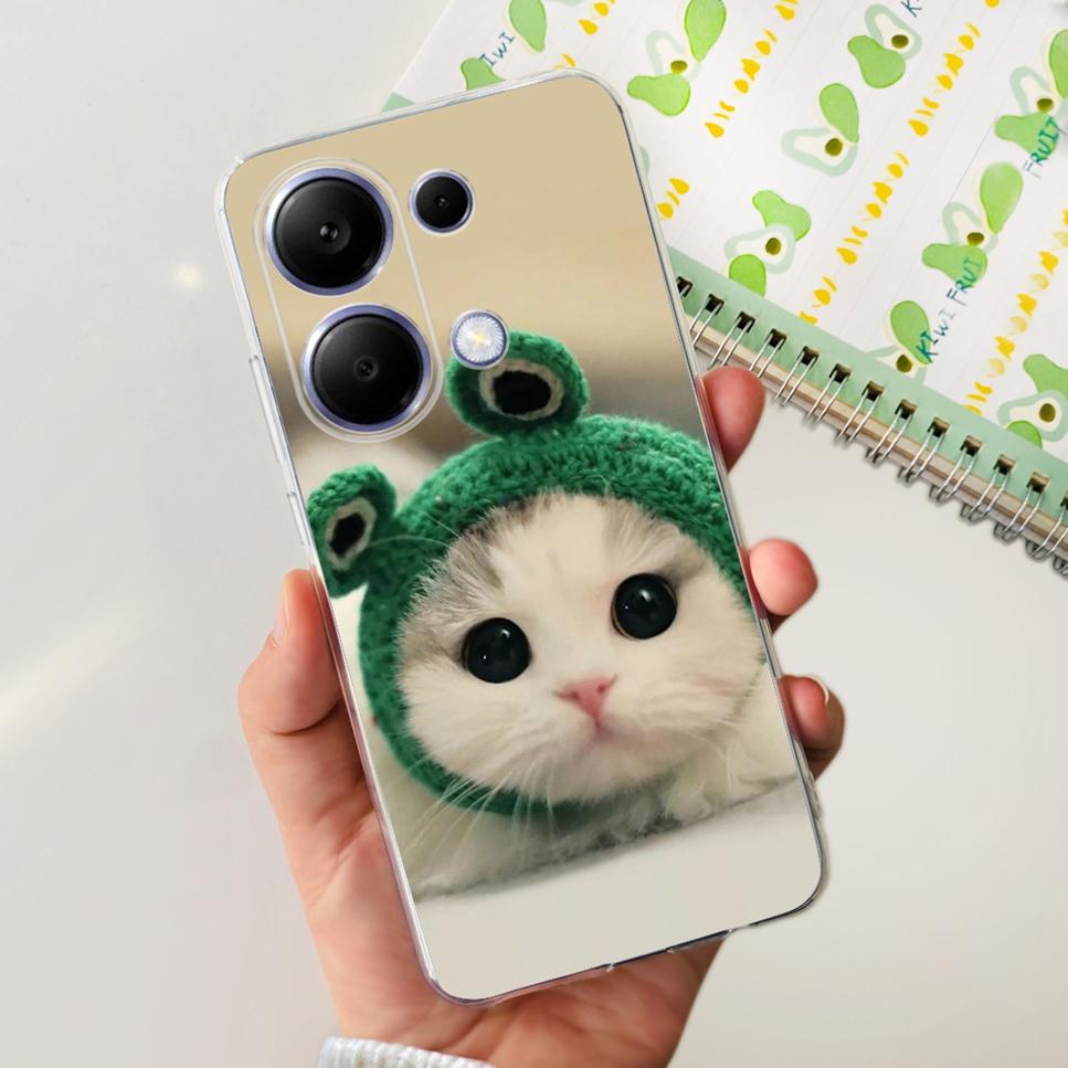 For Xiaomi Redmi Note 13 Pro 4G Case Beautiful butterfly flower TPU Soft Silicone Cover For Xiaomi Poco M6 Pro Bumper Phone Case