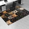 Cute Kitten Theme Chair Mat Office Carpet - Oversized Rug for Home Decor, Sofa Carpet, Office Flooring Gift, Suitable for Bedroom, Living Ro