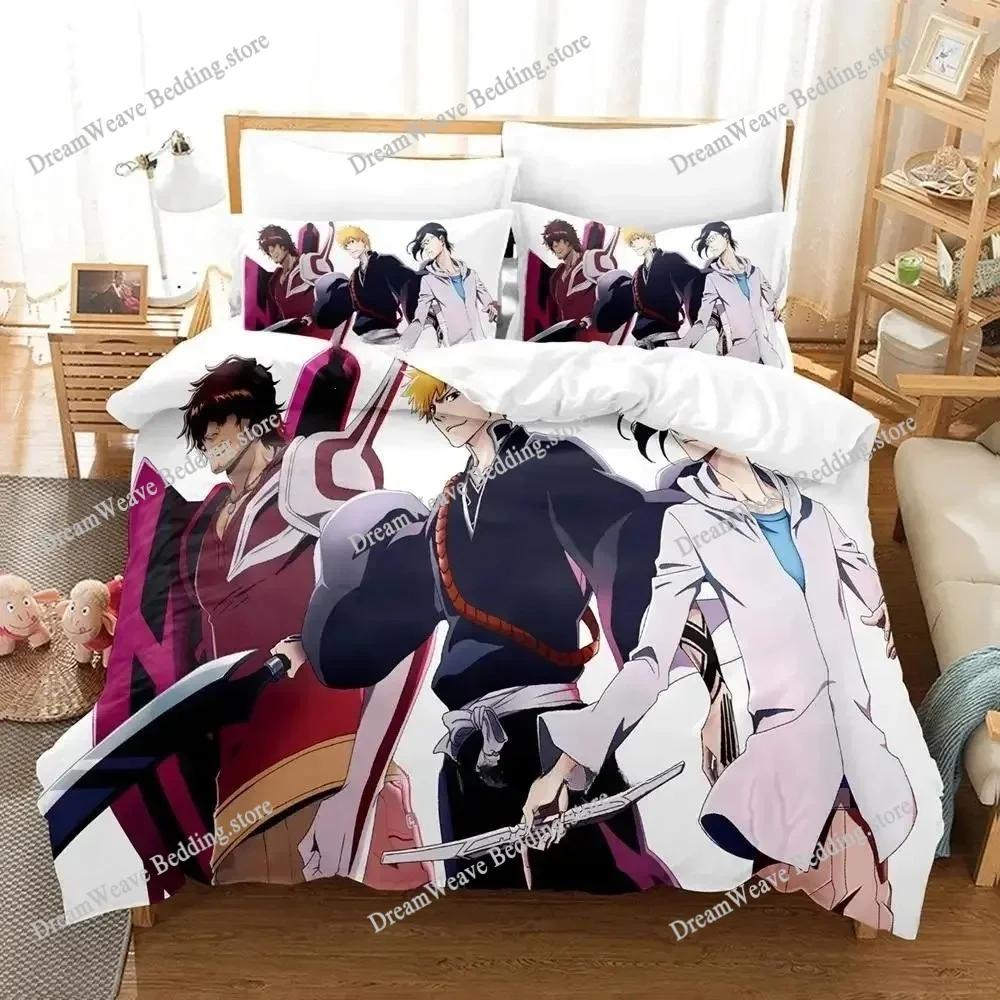 2025 Bleach Bedding Set Single Twin Full Queen King Size Bed Set Adult Kid Bedroom Duvet Cover Sets 3D Print Anime Bed Sheet Set