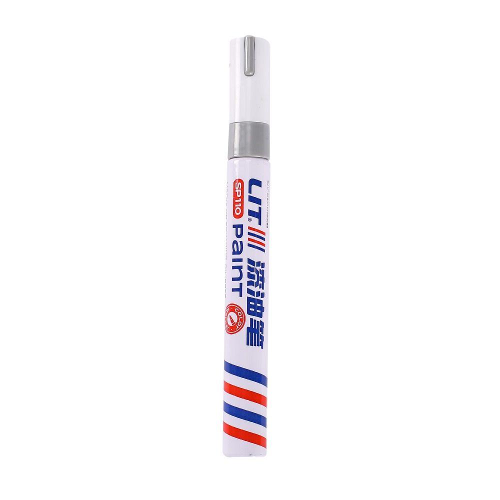 12 Colors Metal Paint Pen Colorful Oil-based Colored Drawing Marker Multi-purpose Brush Pen Tire