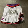 Basketball Shorts With Embroidered NBA Team Logos Super Sonic 76ers Lakers Rockets Magic Raptors Ultrafine Fiber Sport