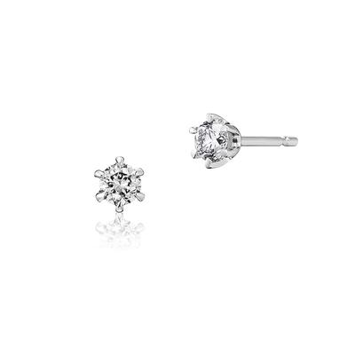 Серьги из белого золота 10 карат 151826153209 canal4℃ (Канал 4℃) (РГ)