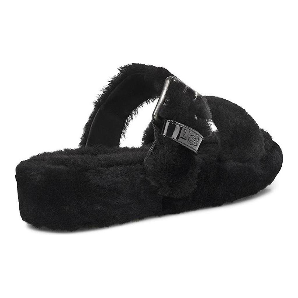 UGG Fuzz Yeah Черные Сандалии Женские 1104662-BLK