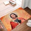 Jesus Saint Meme Keanu Reeves Front Door Floor Entrance Mat Outdoor  Bathroom Kitchen Doormat Toilet Carpet Rug