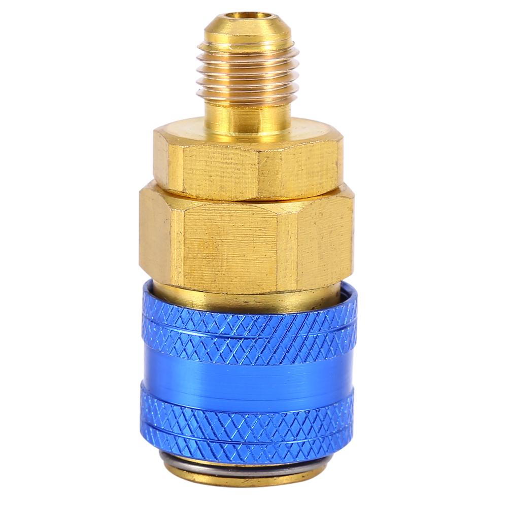 R134a Автомобильный быстроразъемный соединитель латунные адаптеры коллектор переменного тока с низкой и высокой стороны