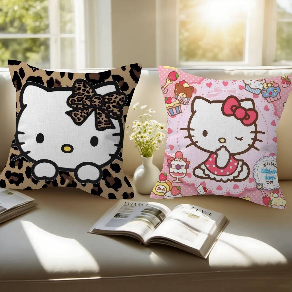 Personalized picture text home decorative pillows Household Gifts 45x45cm Sparkling Hello Kkt Leopard Print