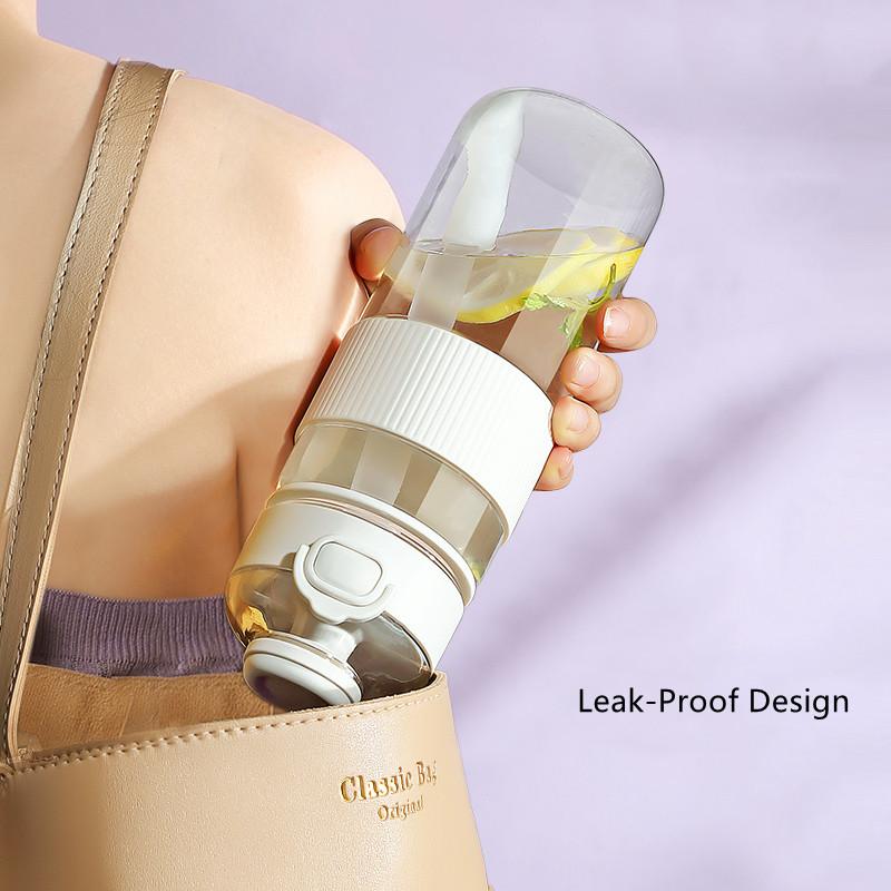 1100 мл/720 мл модная бутылка для воды из здорового материала с соломинкой, большая емкость, спортивные пластиковые бутылки для питья, экологически чистые