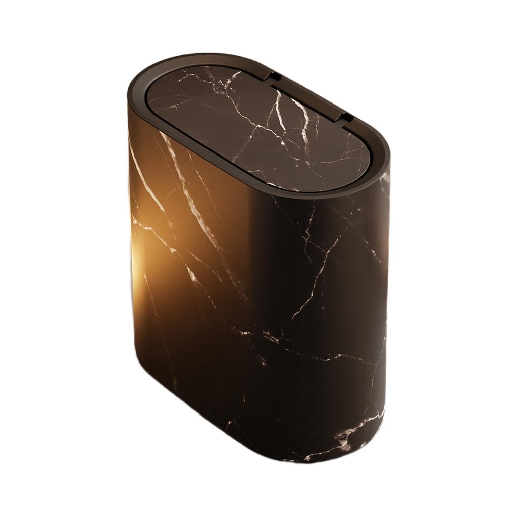 Small Trash Can With Concealed Lid Waste Bin Perfect For Tight Space In Bathroom Or Laundry Room Garbage Can