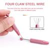 4 Claws Tweezer Jewelry Holder Diamond Gems Parts Screws Pick-Up Tools Grabber Catcher Jewelry Clip For Jewelery Beads