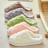 New Cotton Shoes Women's Winter Home Indoor Thick Bottom Non-slip Warm Household Couple Plush Cotton Slippers Men