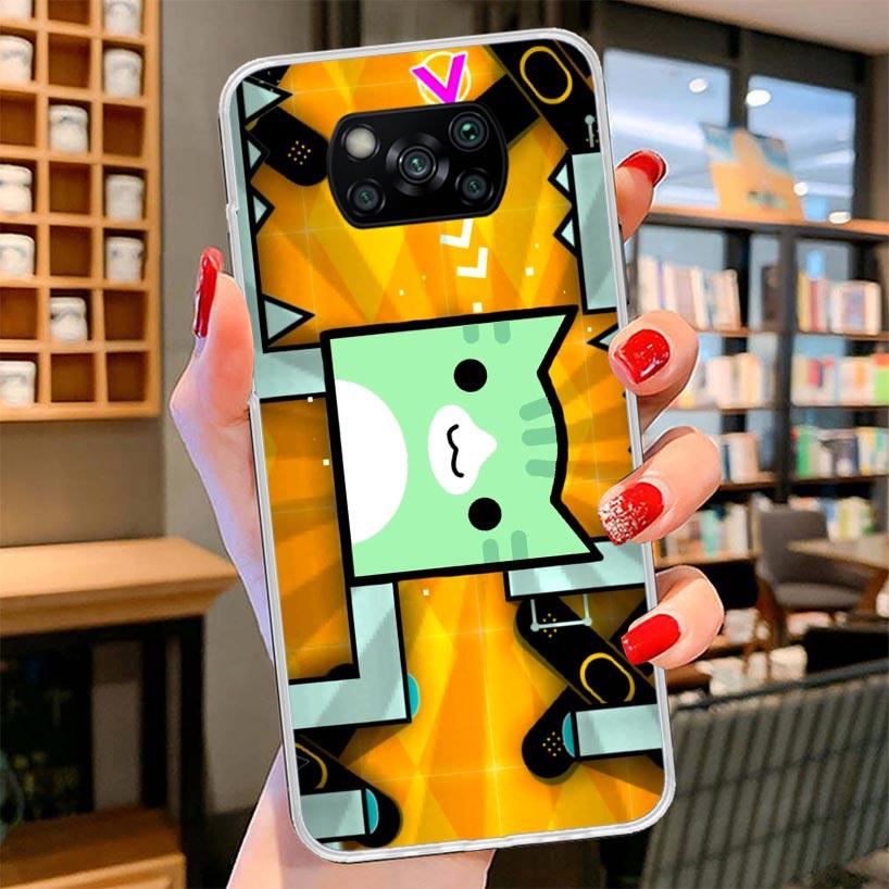 Geometry Dash Game Cover Phone Case For Xiaomi Poco F7 Ultra X7 X6 X5 Pro M7 Redmi 15C 15 13C 13 12C 12 10C 10 9A 9C 9T 9 Shell