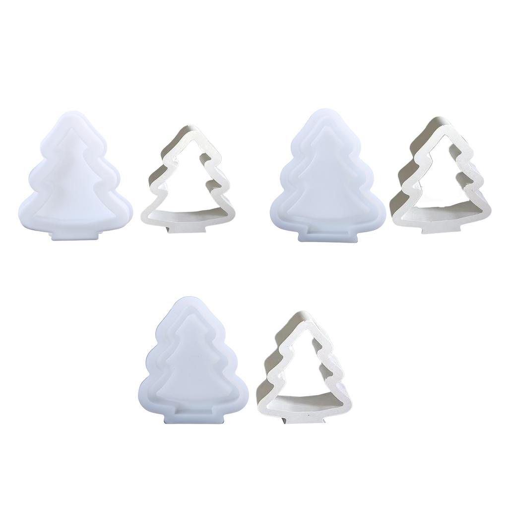 Украшение для дома Силиконовая форма Полая форма для рождественской елки Практичная гипсовая форма Принадлежности для изготовления ювелирных изделий