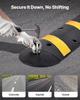 1830MM Rubber Speed Bump, 2 Channel, Heavy Duty Traffic Speed Hump, 9,979 kg/axle Load Capacity, Cable Protector Ramp with Expansion Screws, for